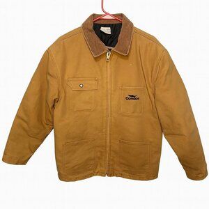 Condor Work Jacket XX-Large Brown Duck Canvas Corduroy Collar Heavy Duty Lined